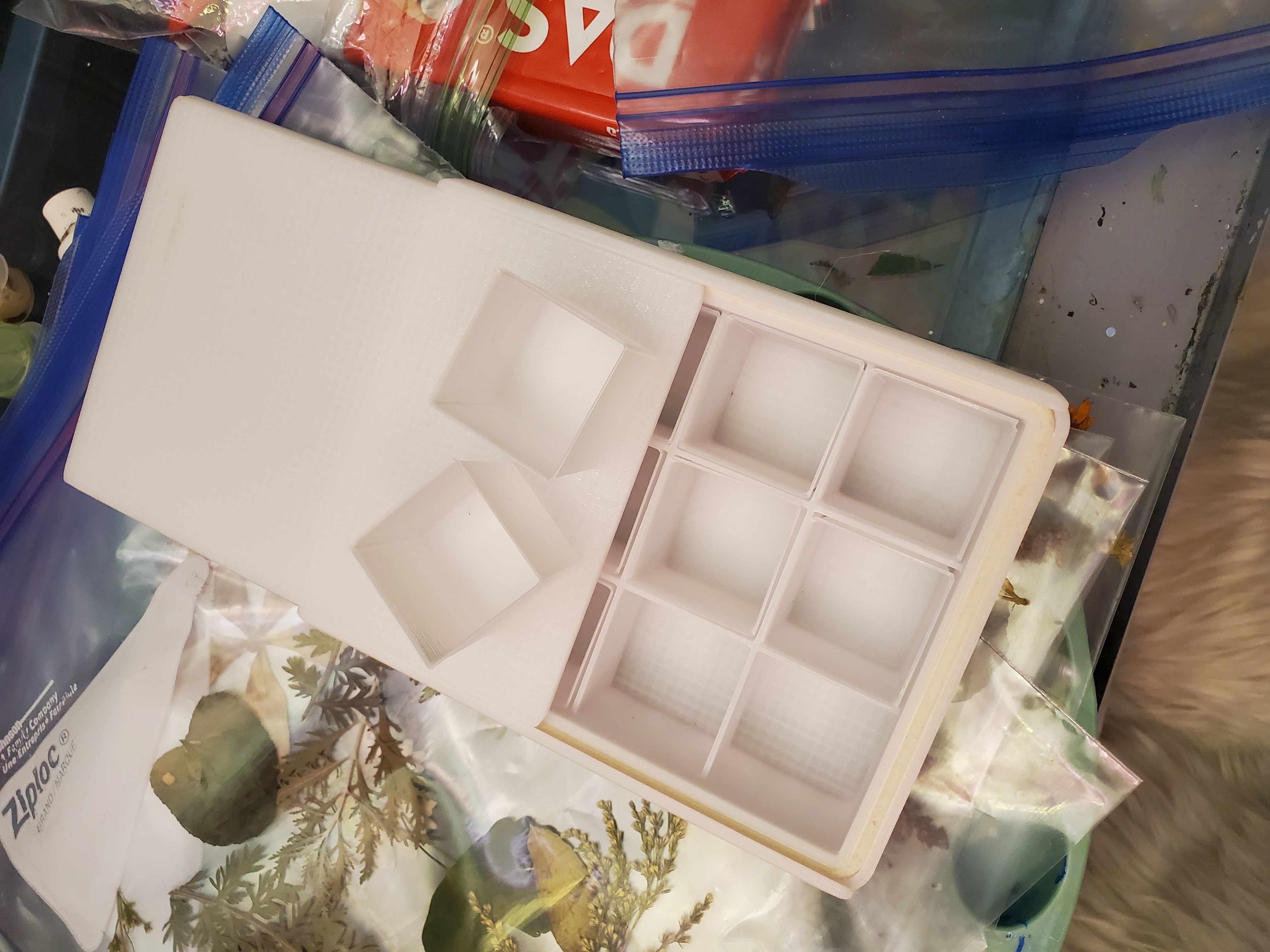 Modular artists palette box 3D print model_2