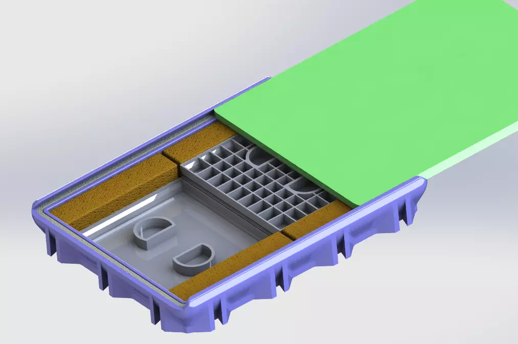 Modular artists palette box 3D print model_0