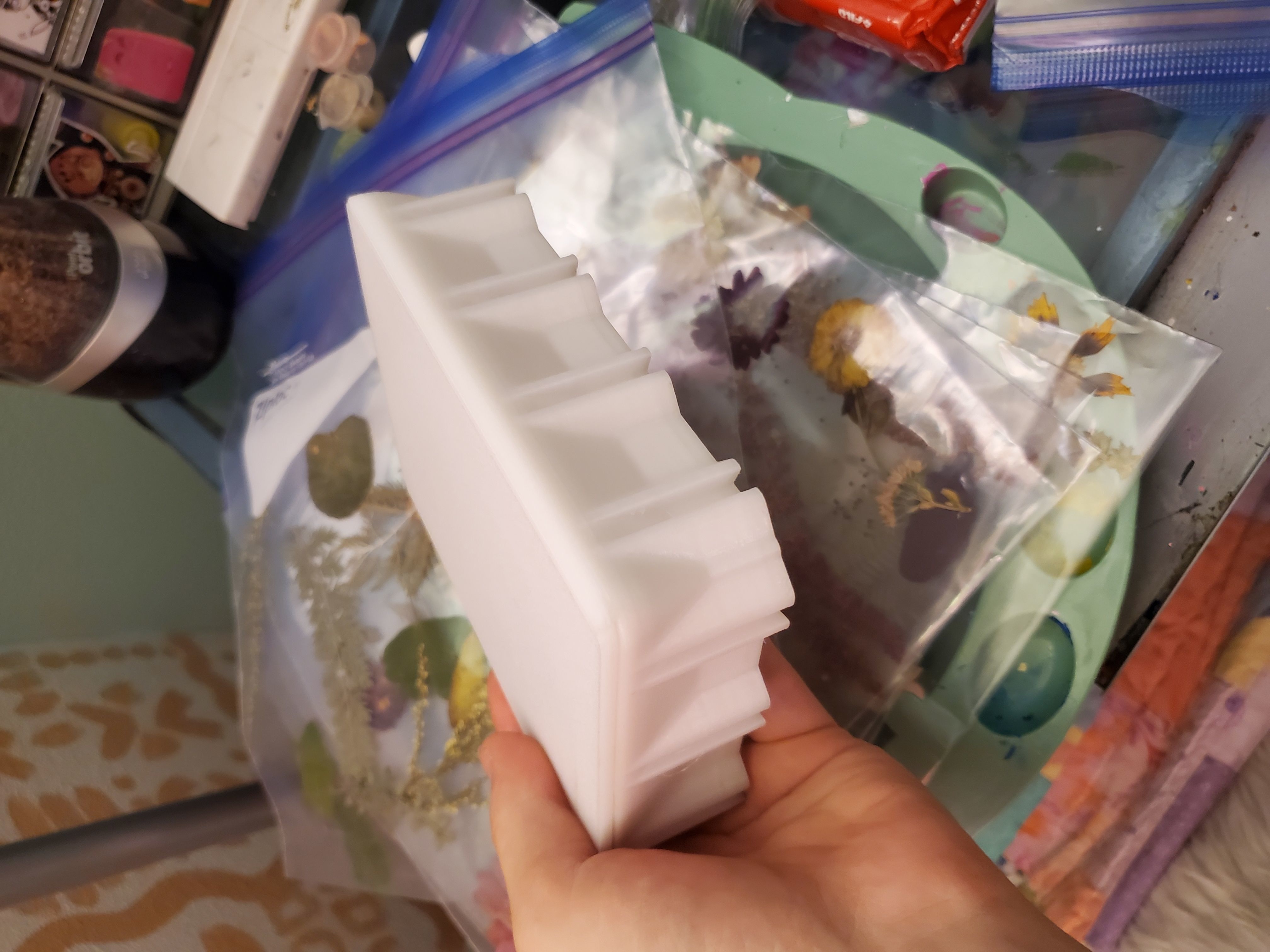 Modular artists palette box 3D print model_3