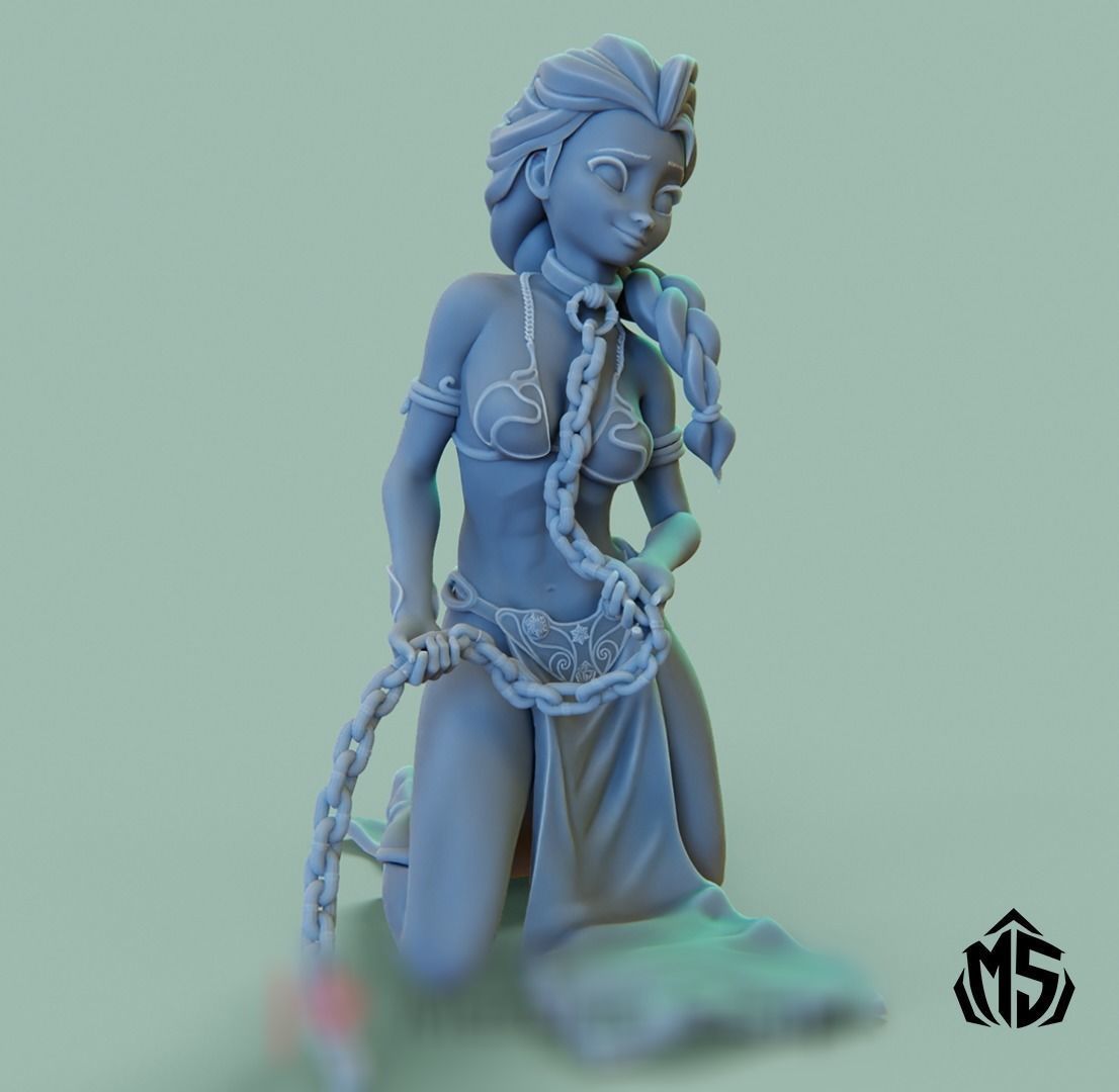 Elsa Prinzess Slave 3D print model_5