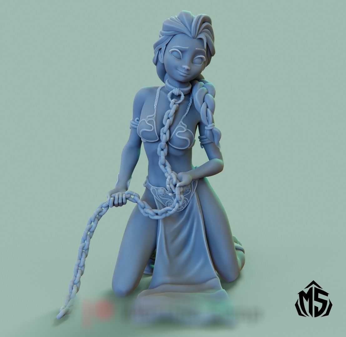 Elsa Prinzess Slave 3D print model_4