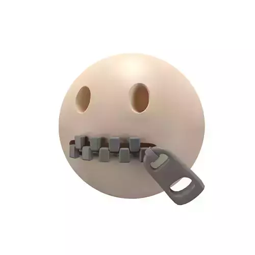 Zipper-Mouth Face 02