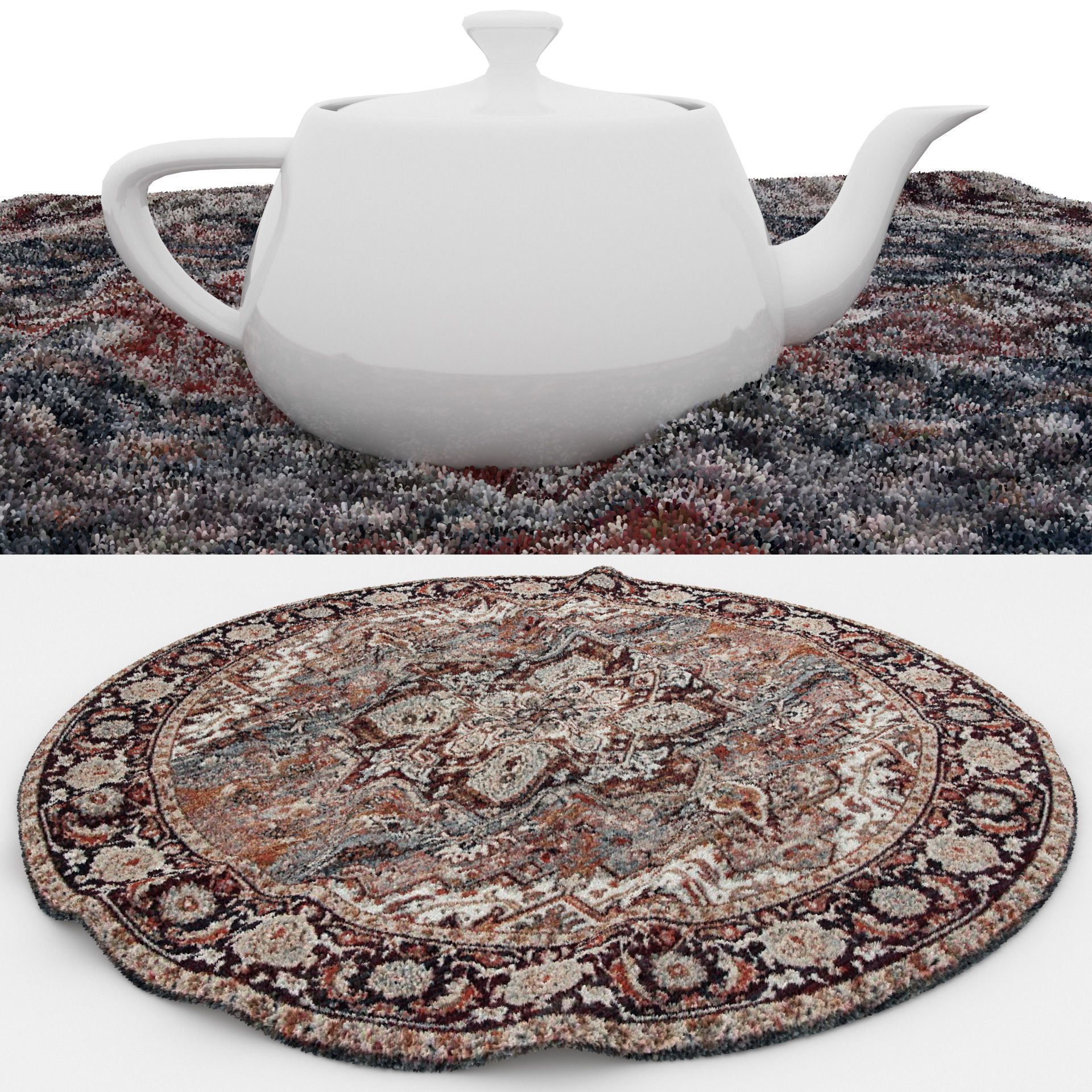 Rugs No 505 Low-poly 3D model_1