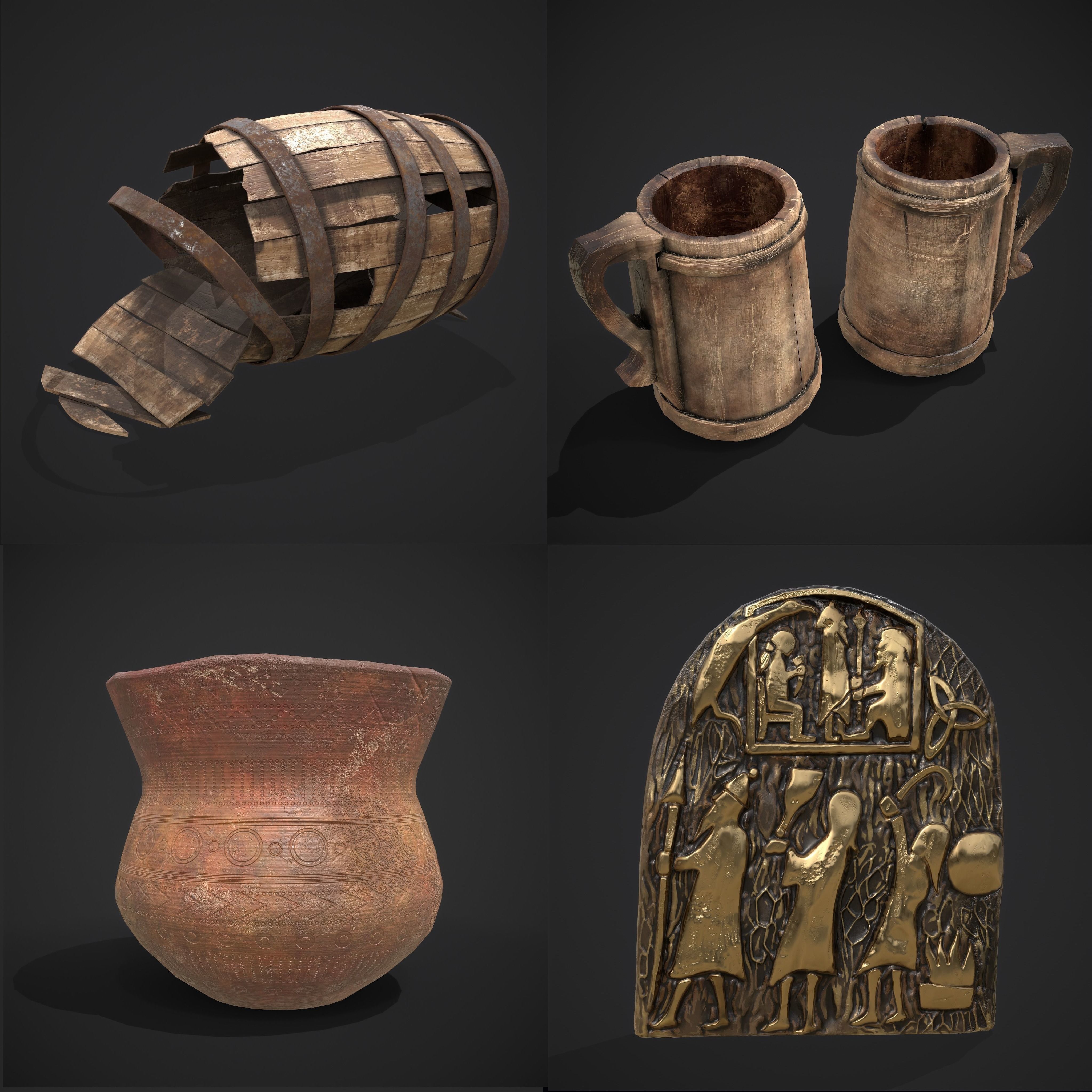 Medieval Prop Mix Eleven 3D Model Collection_56