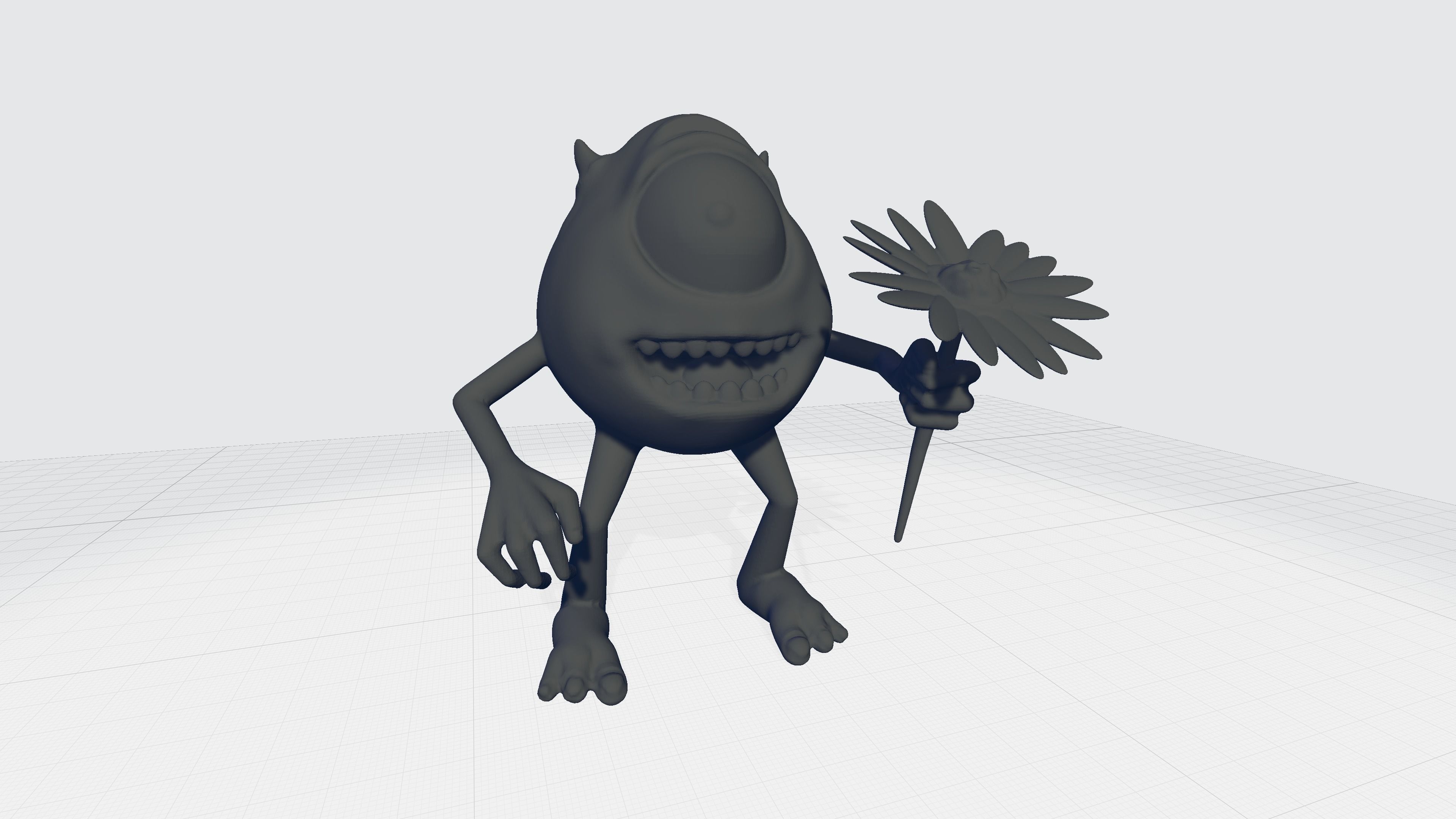 Mike Wazowski 3D print model_2