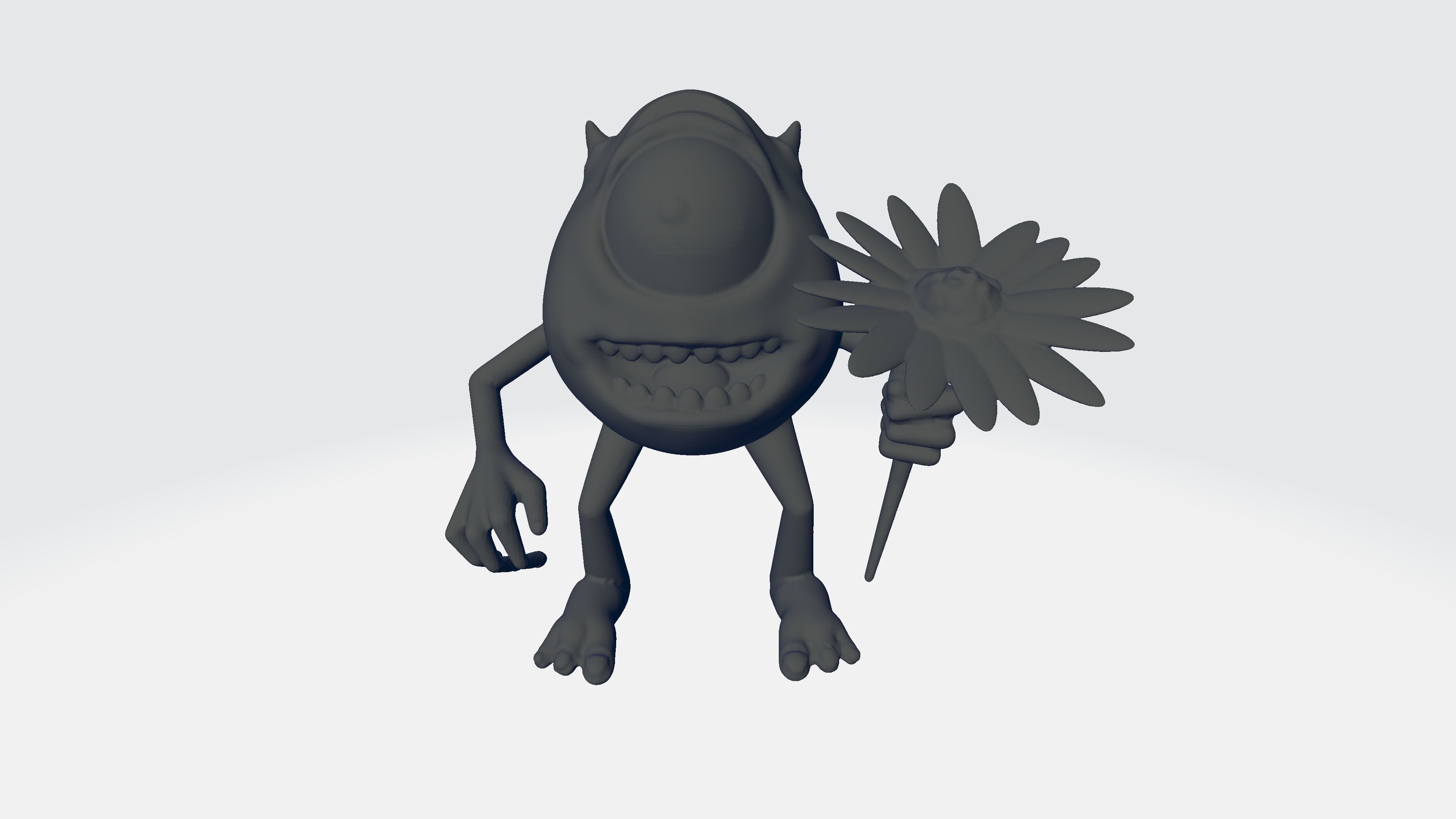 Mike Wazowski 3D print model_1