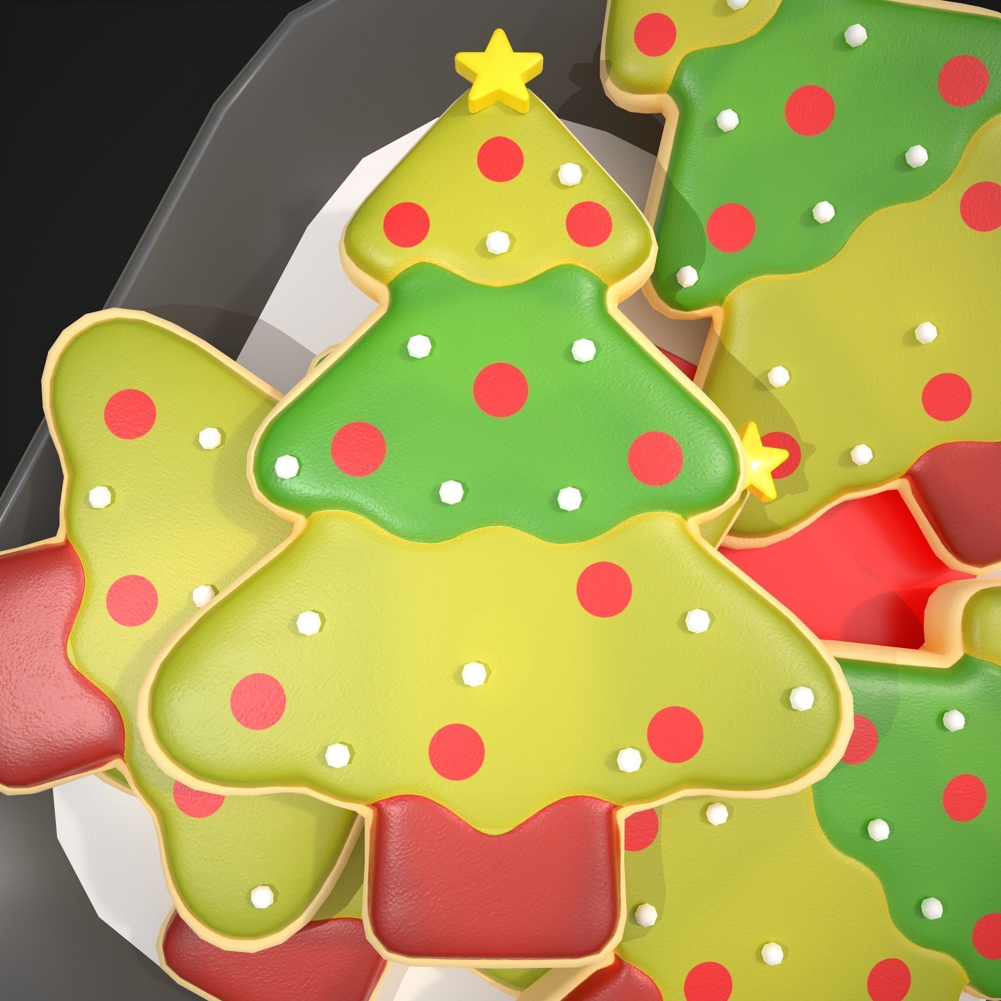 Christmas Props Mix One  3D Model Collection_48