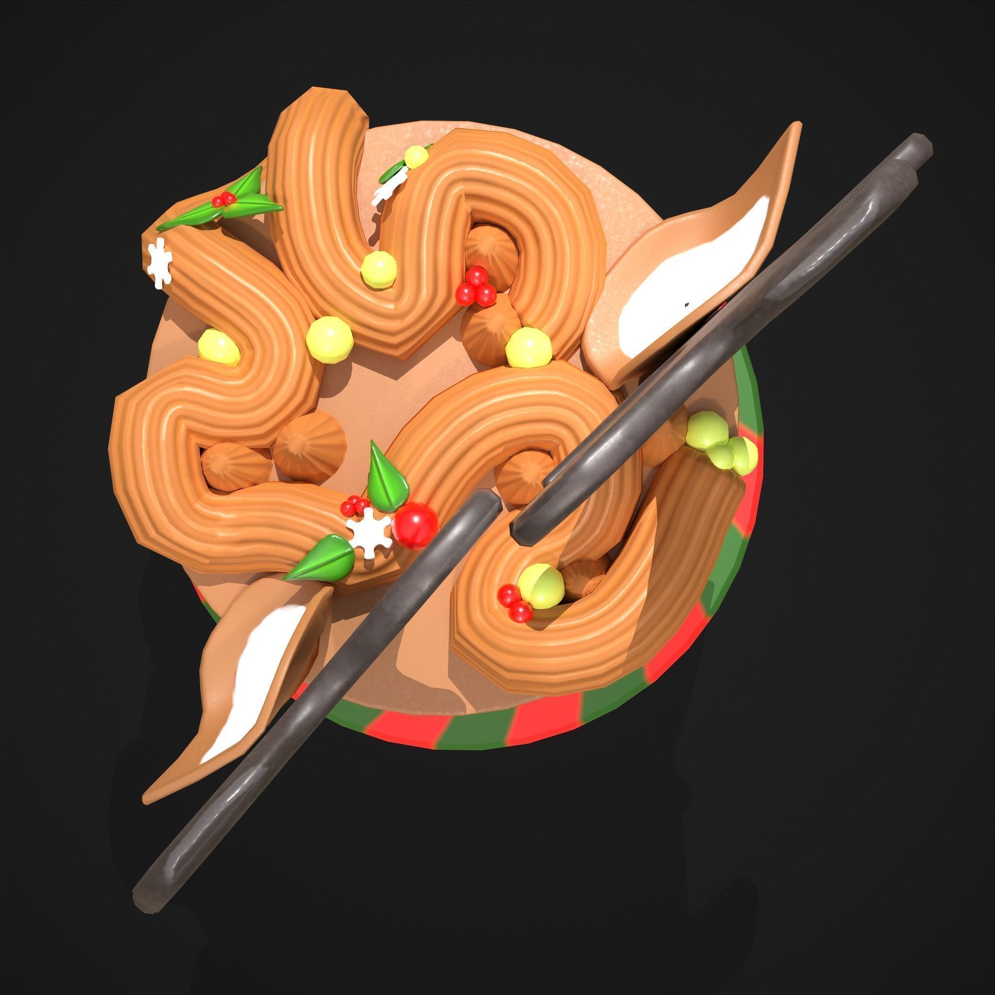 Christmas Props Mix One  3D Model Collection_38