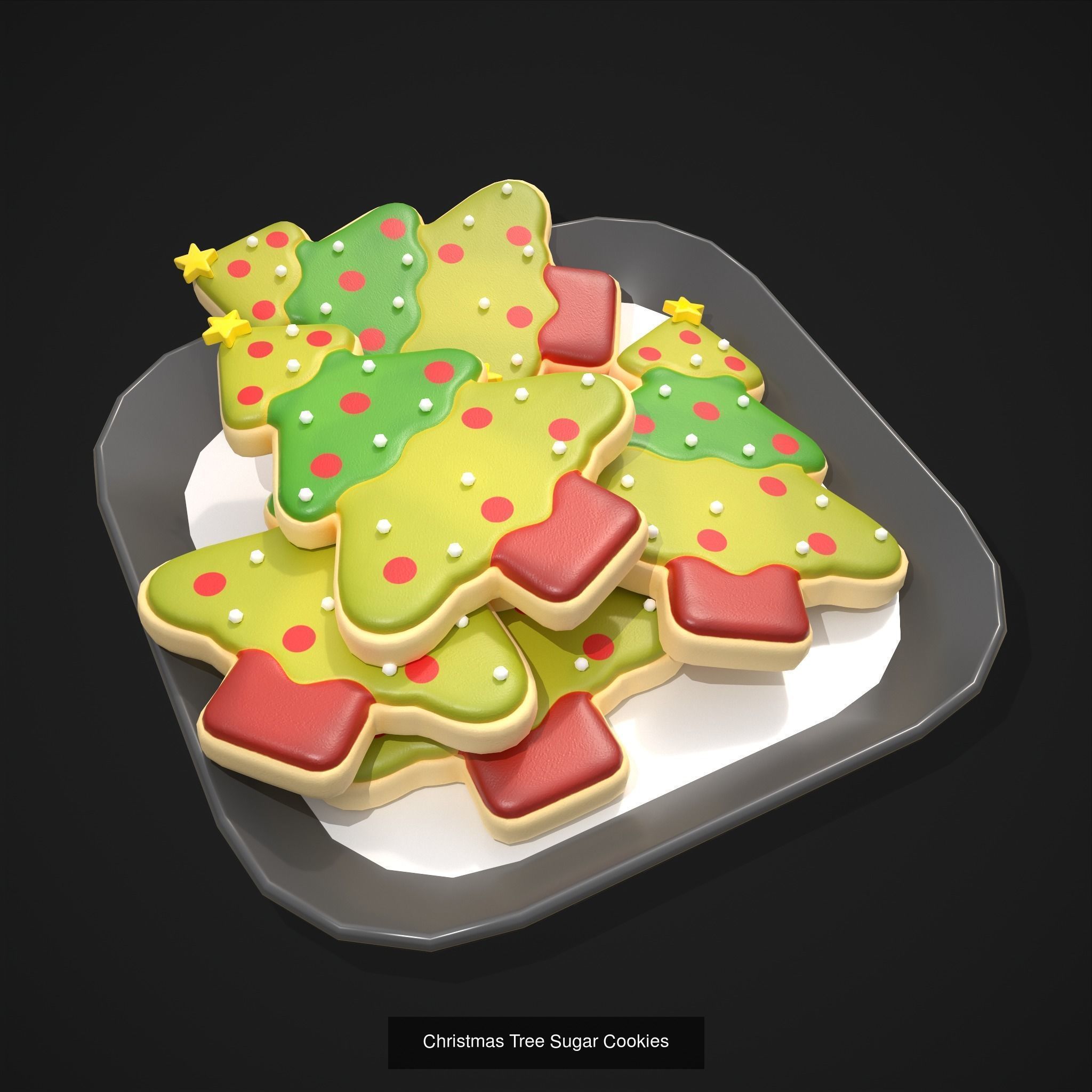 Christmas Props Mix One  3D Model Collection_9