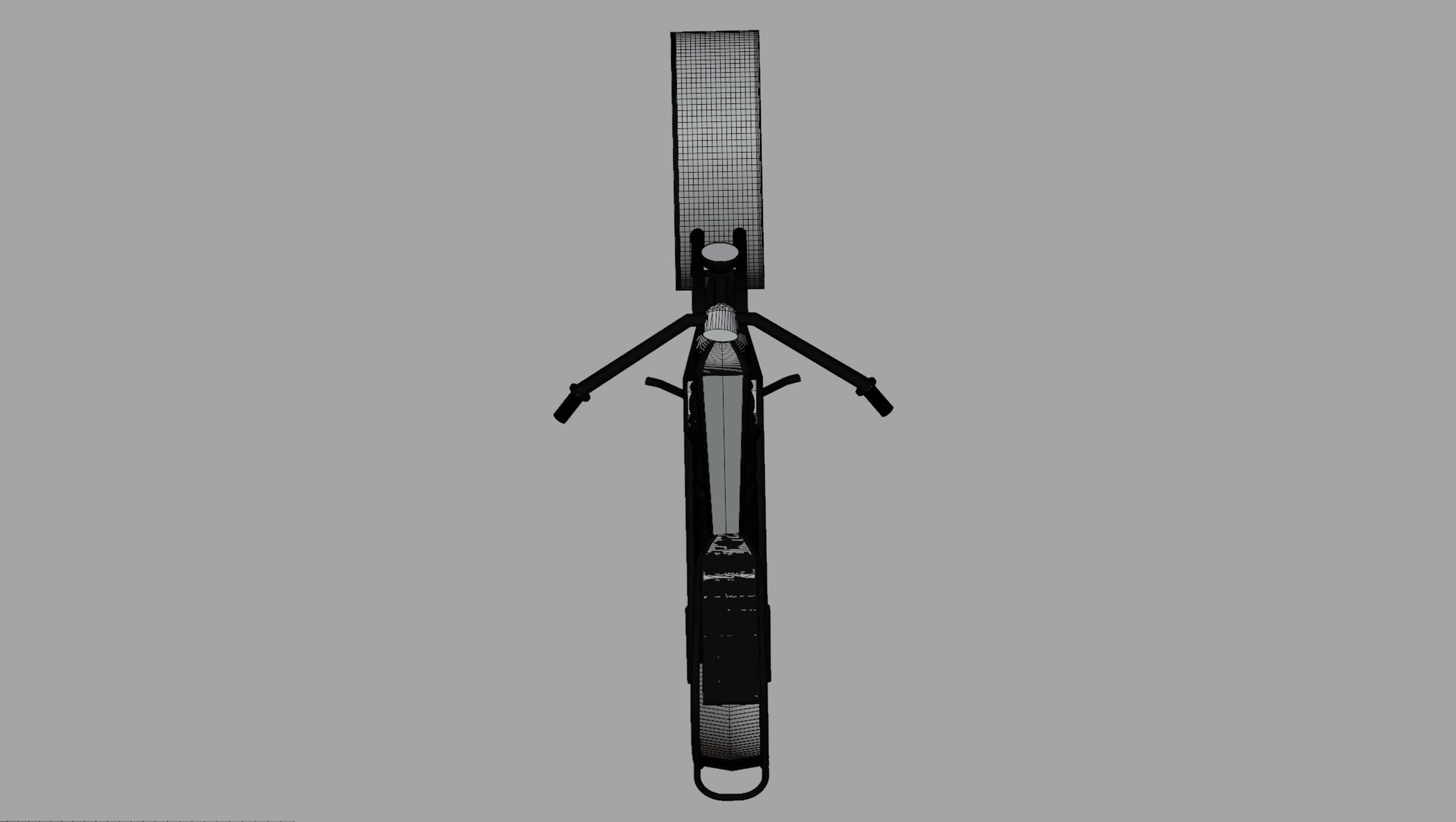 Motorcycle  Clock Vintage 3D model_8