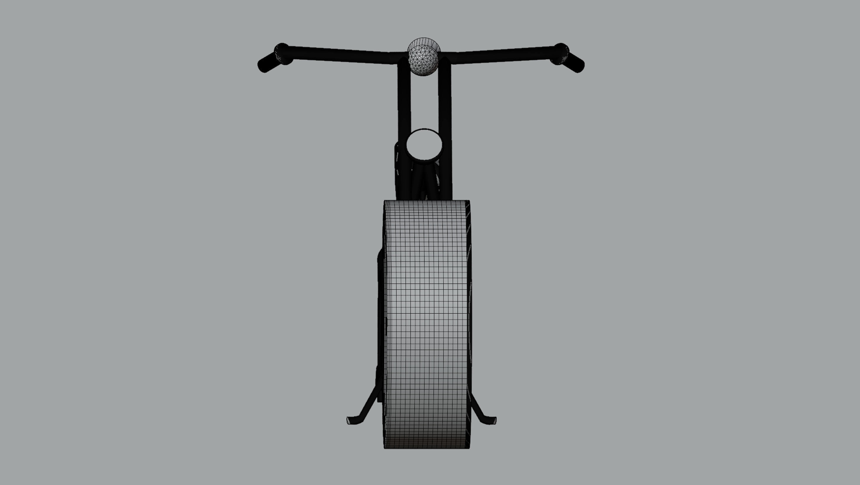 Motorcycle  Clock Vintage 3D model_7