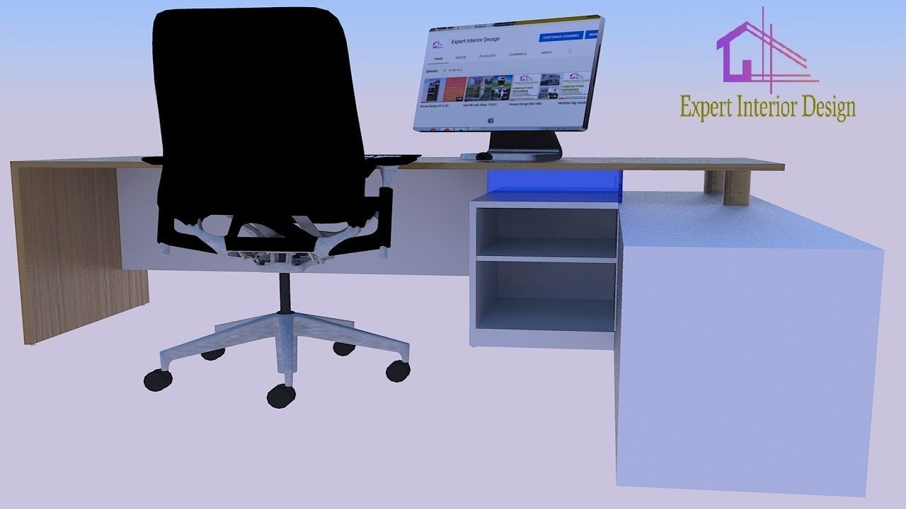 MD Table Design Color- Wood Veneer with White  3D print model_8