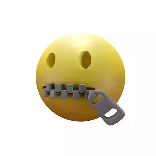 Zipper-Mouth Face 06