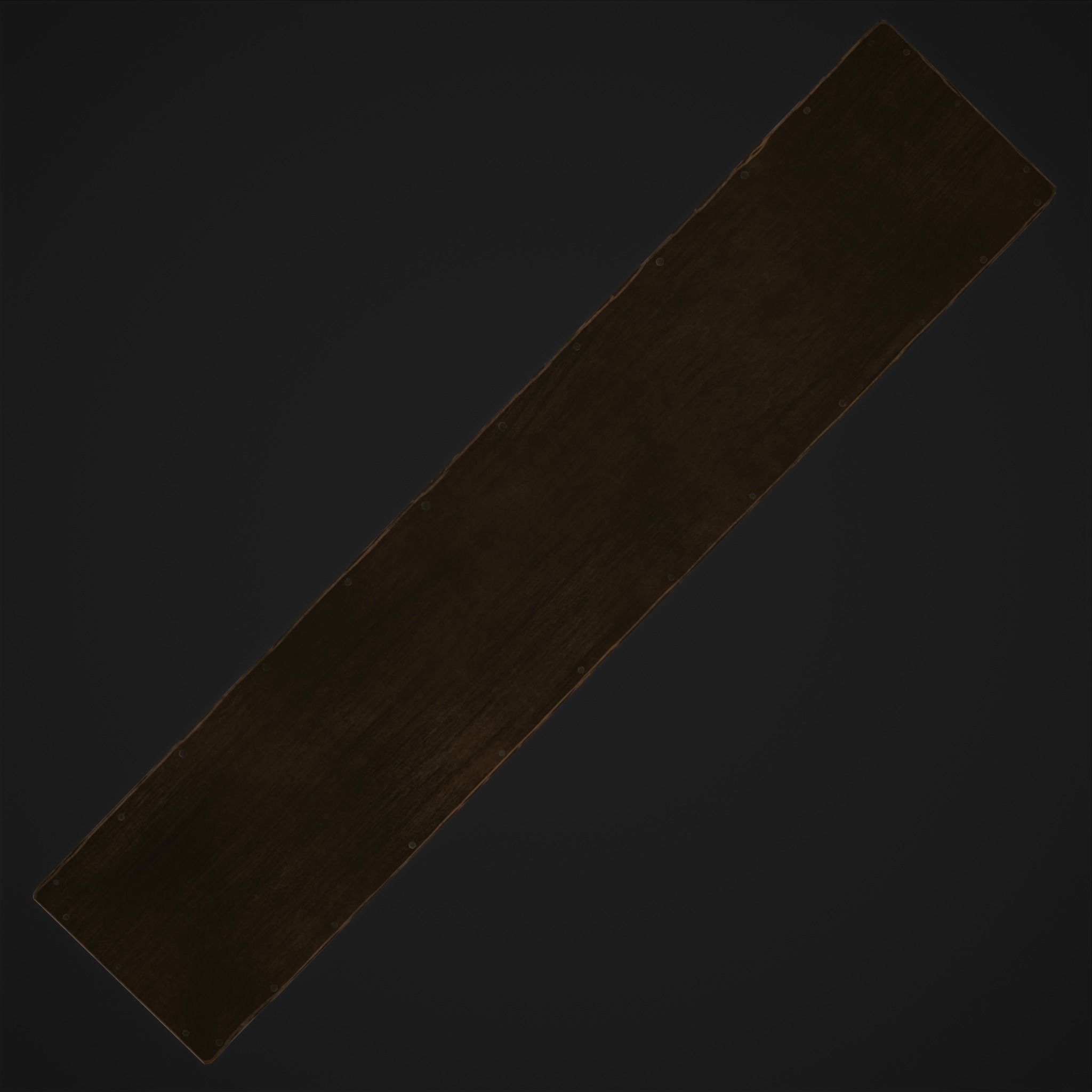 Seating and Storage Bench Low-poly 3D model_17