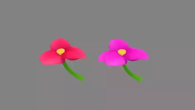 Cartoon flowers