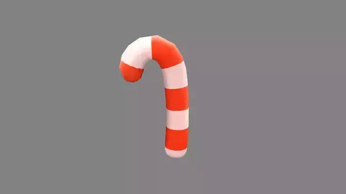 Cartoon christmas cane candy