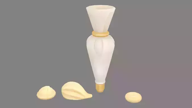 Cartoon piping bag - Whipped cream