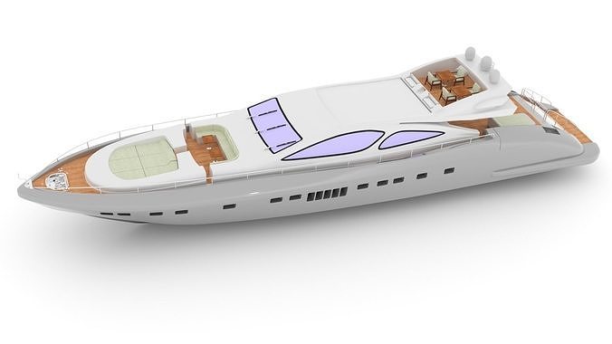 Yacht boat 3D model 3D model