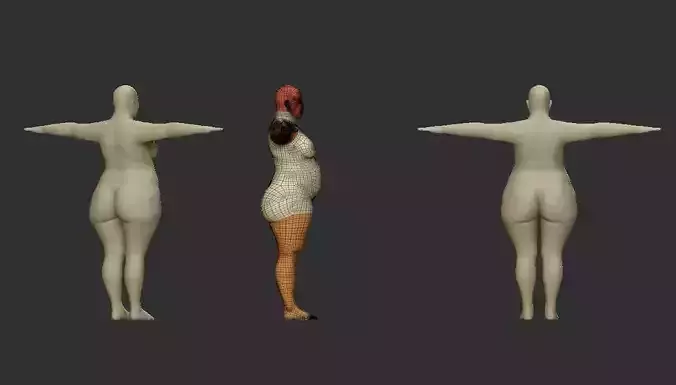 Base fat female model 