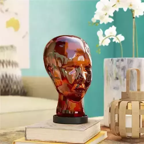 Zenia Glass Head Bust - 2 Colour