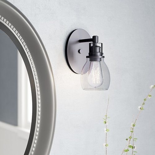 Wilhelm Light Dimmable Black Bath Sconce Free 3D model