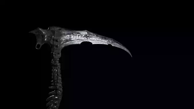 Death Reaper Scythe - PBR Low-poly 3D model
