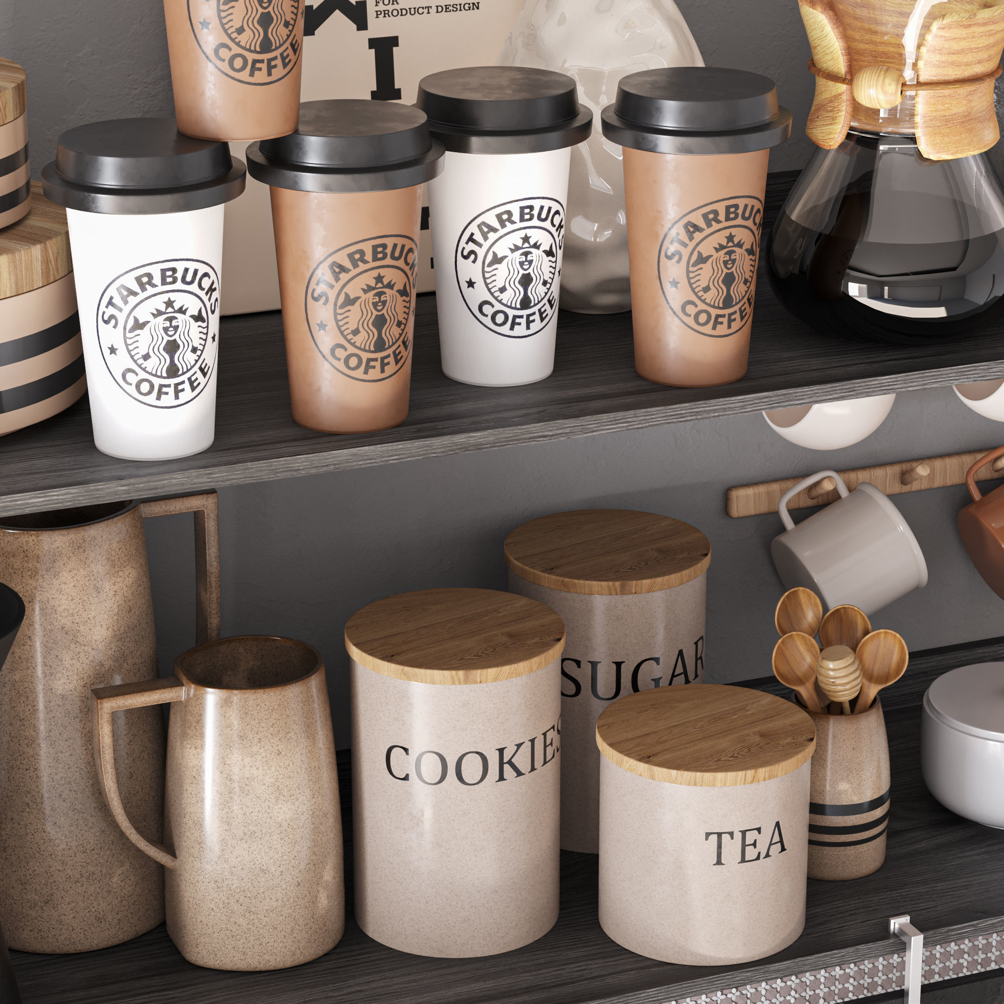 kitchen accessories021 3D model_2