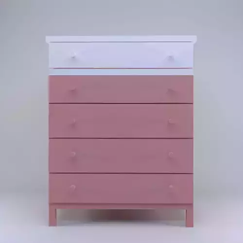 drawer pink white