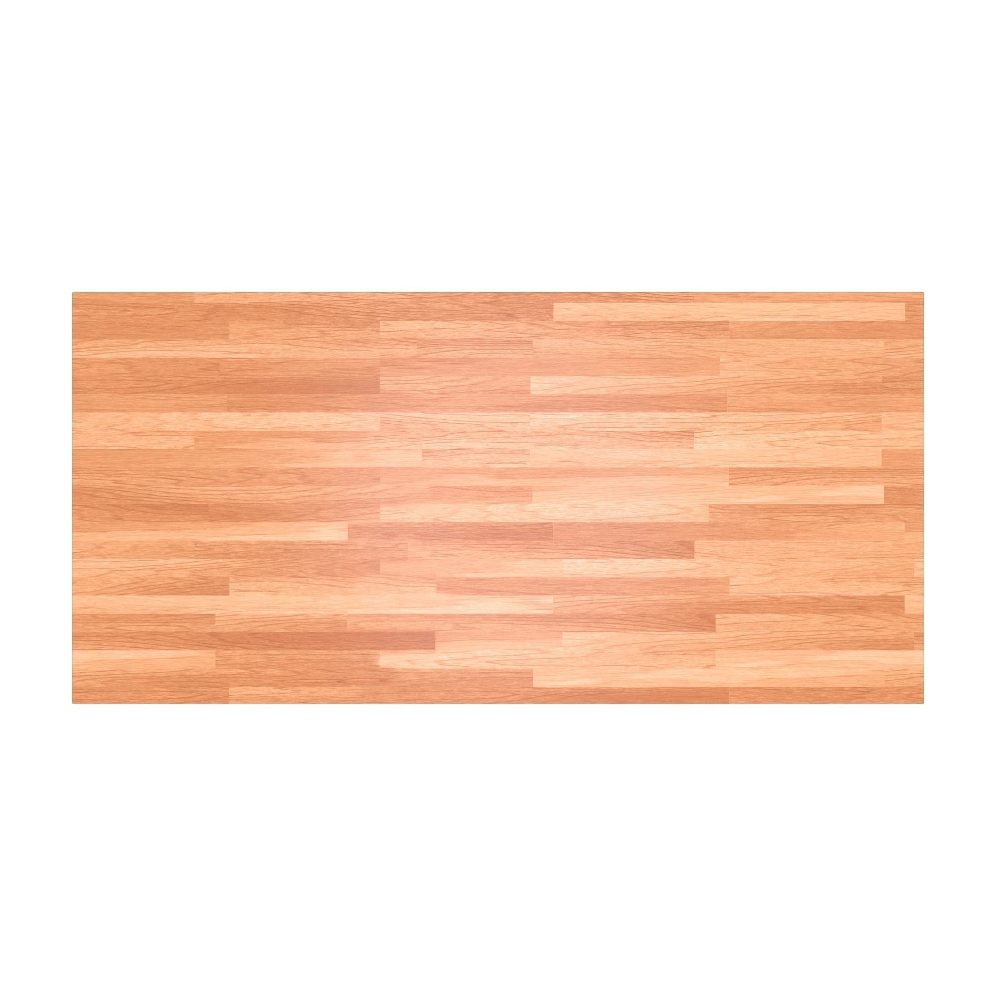 Gerton hickory kitchen table with stainless steel legs Free 3D model_1