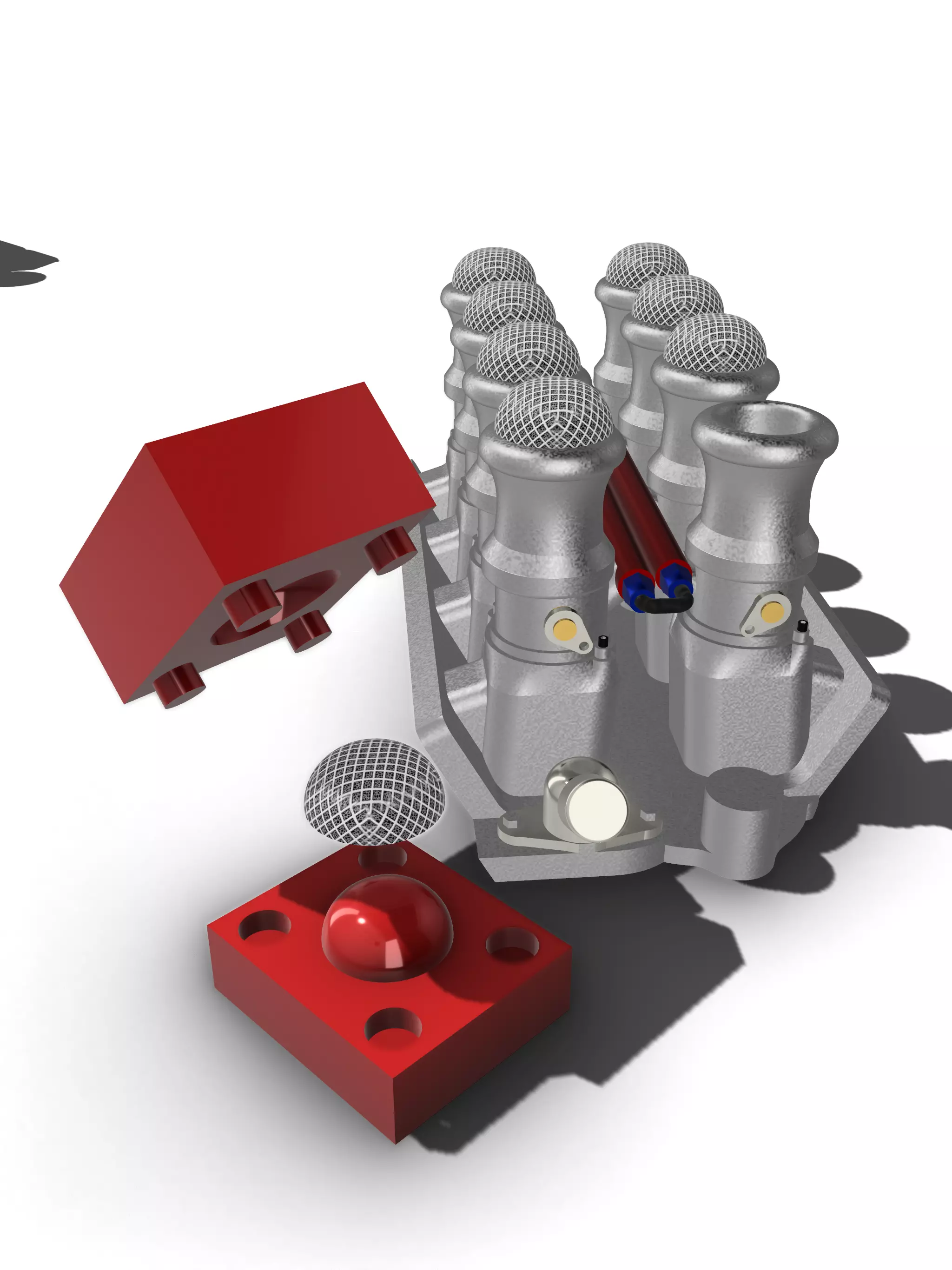 Boss9 520ci Ford Big Block BBF John Kaase ITB Crate Engine 3D print model_5