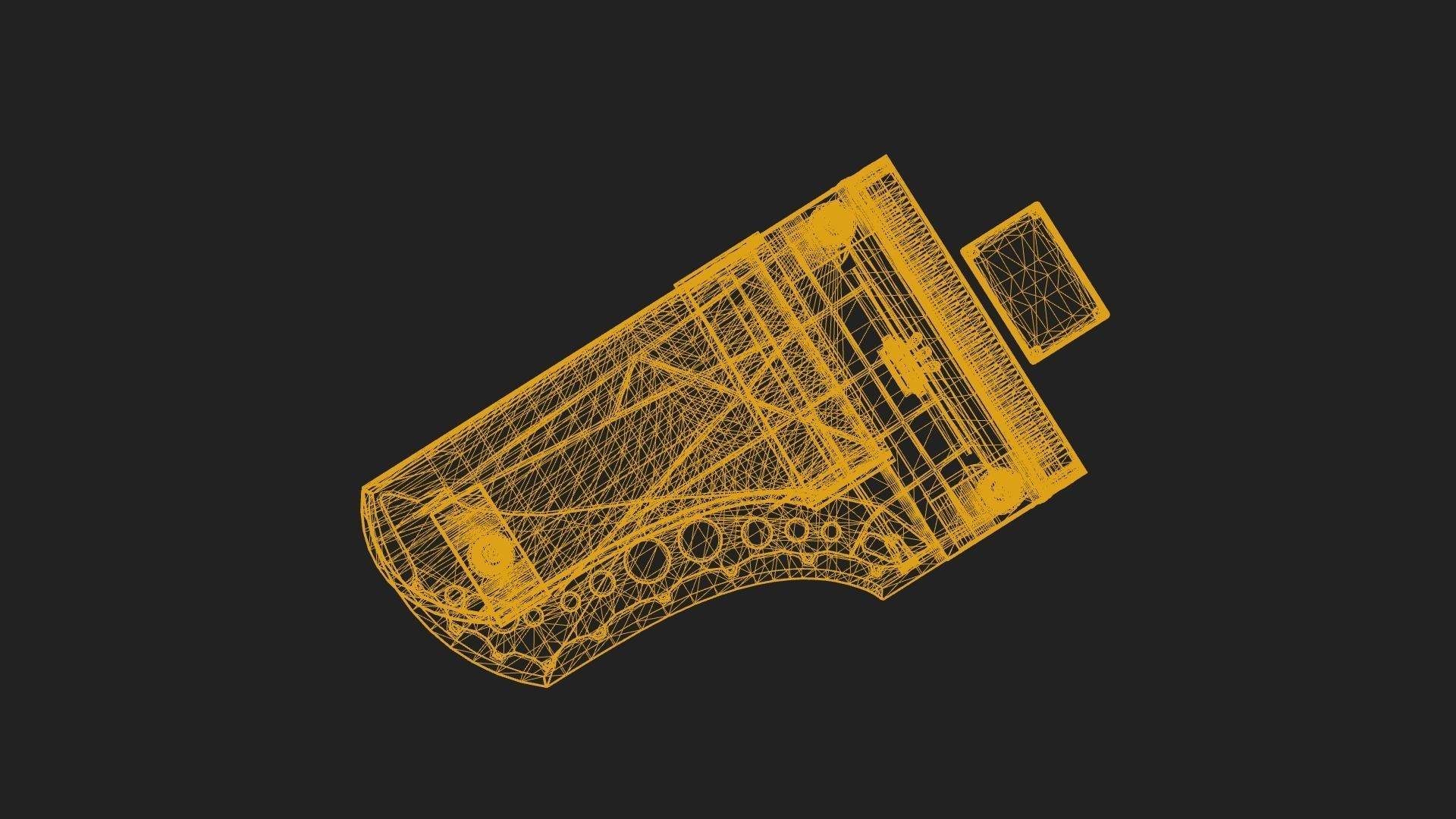 Old Abandoned Piano - PBR Low-poly 3D model_8