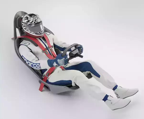 High Quality Race Driver Suit 3D model