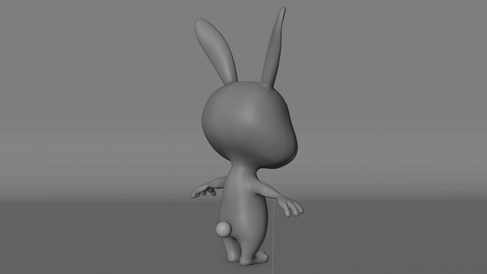 Cartoon Rabbit - READY TO RIG Low-poly 3D model_15