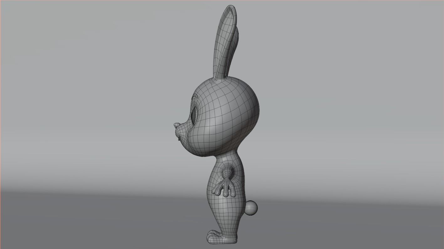 Cartoon Rabbit - READY TO RIG Low-poly 3D model_18