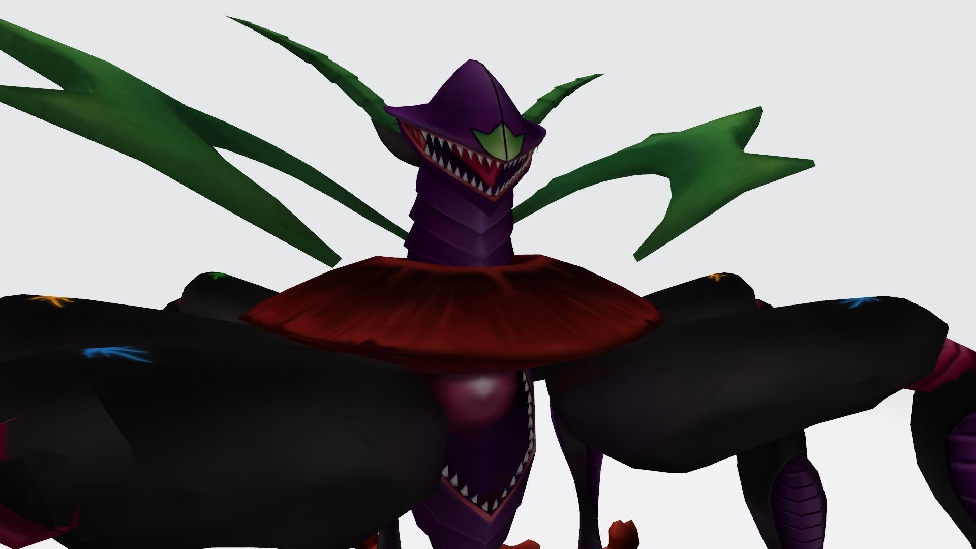 Ogudomon creature with long legs and claws 3D print model_6