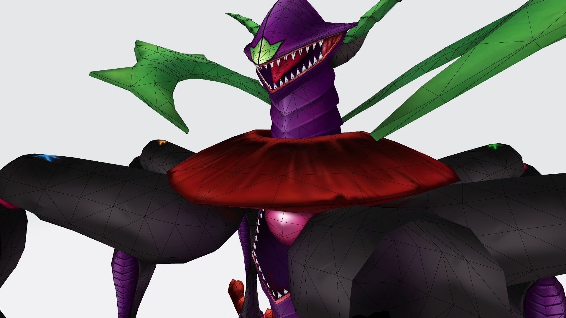 Ogudomon creature with long legs and claws 3D print model_7