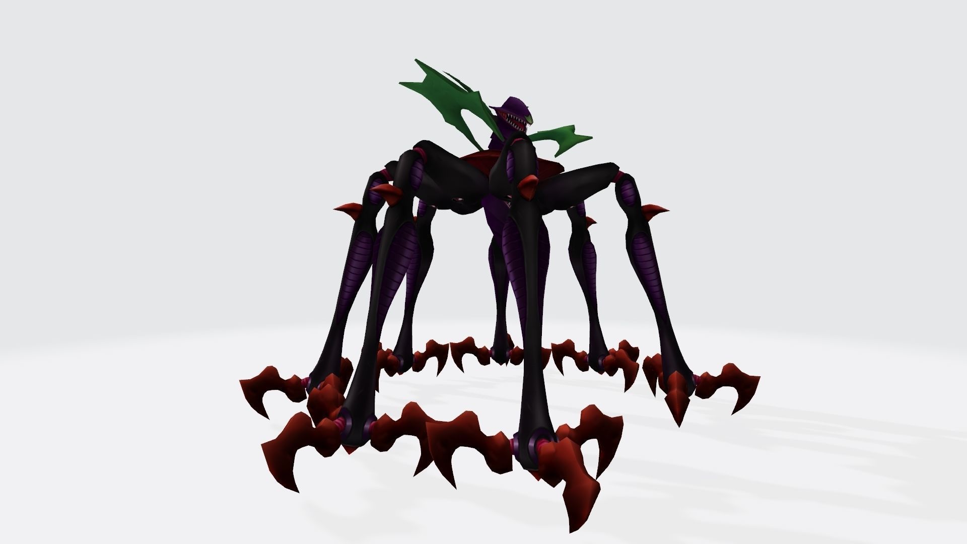 Ogudomon creature with long legs and claws 3D print model_2