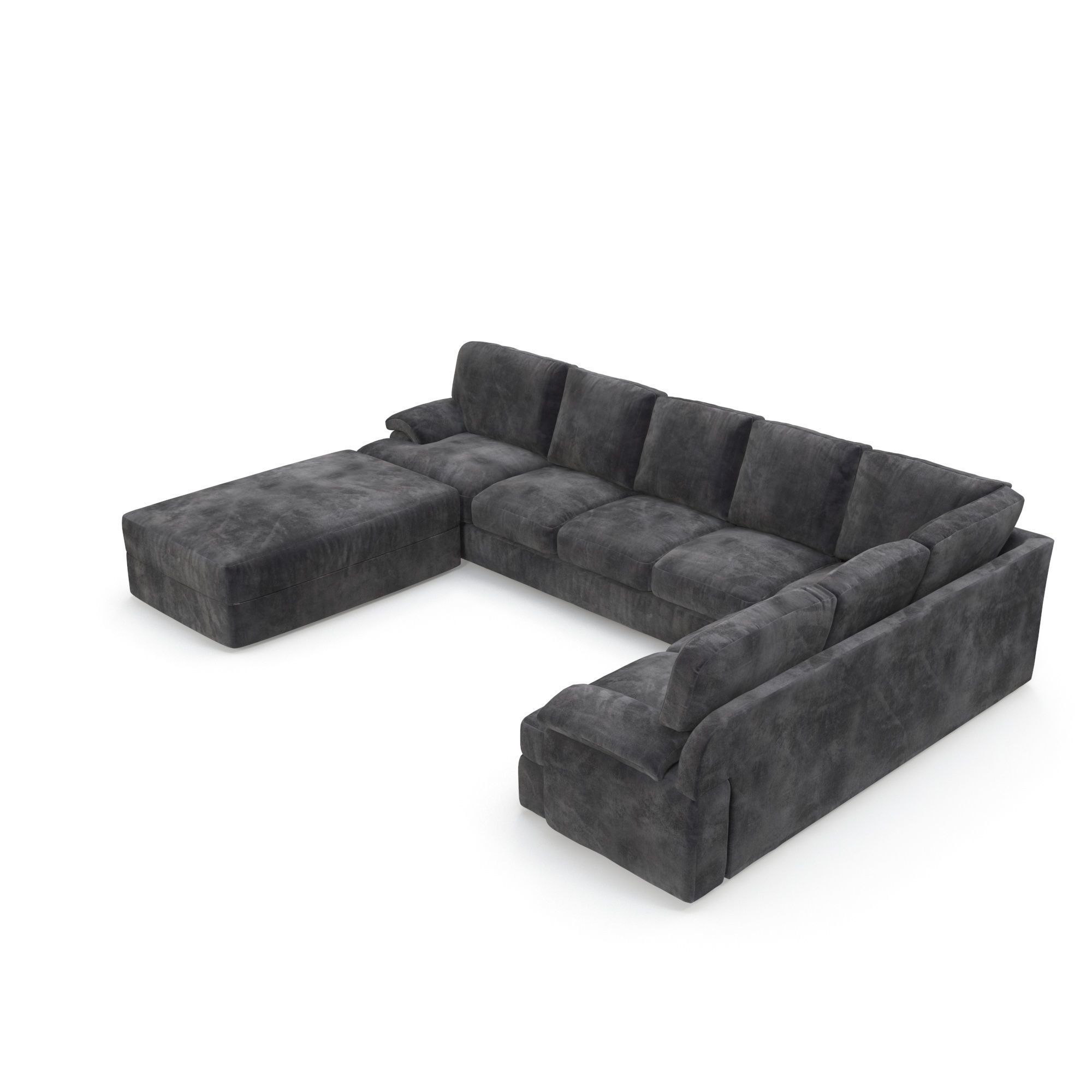 Key West Sectional LShaped Couch Free 3D model_2