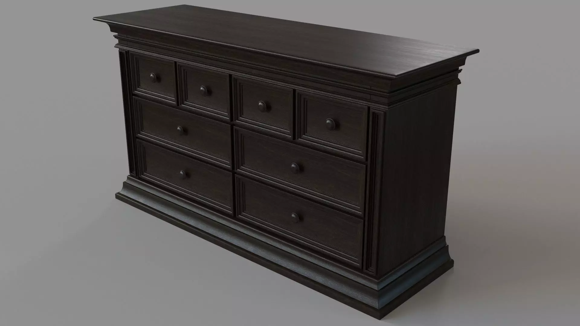 Classic Dresser 3D model_0