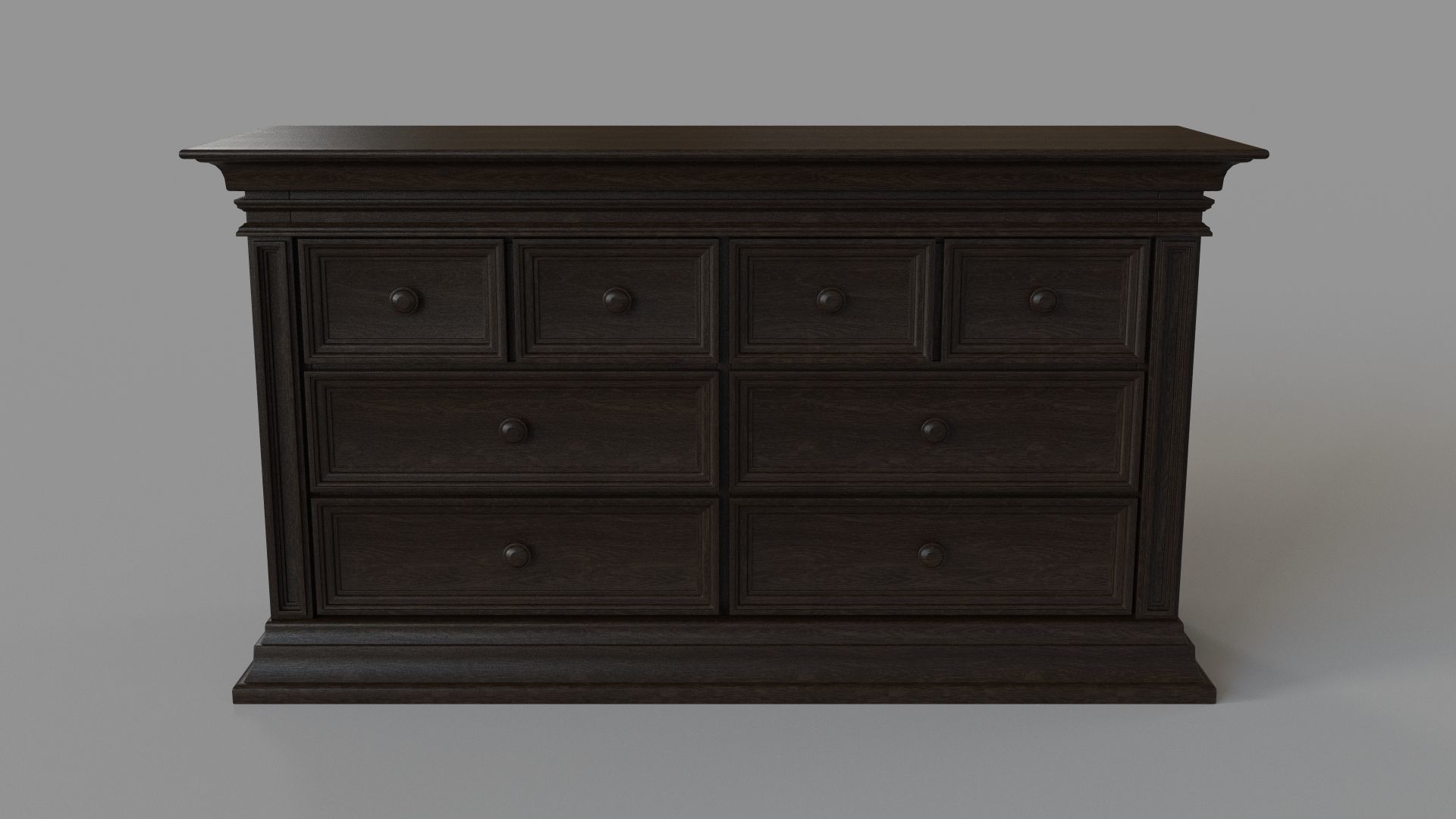 Classic Dresser 3D model_1