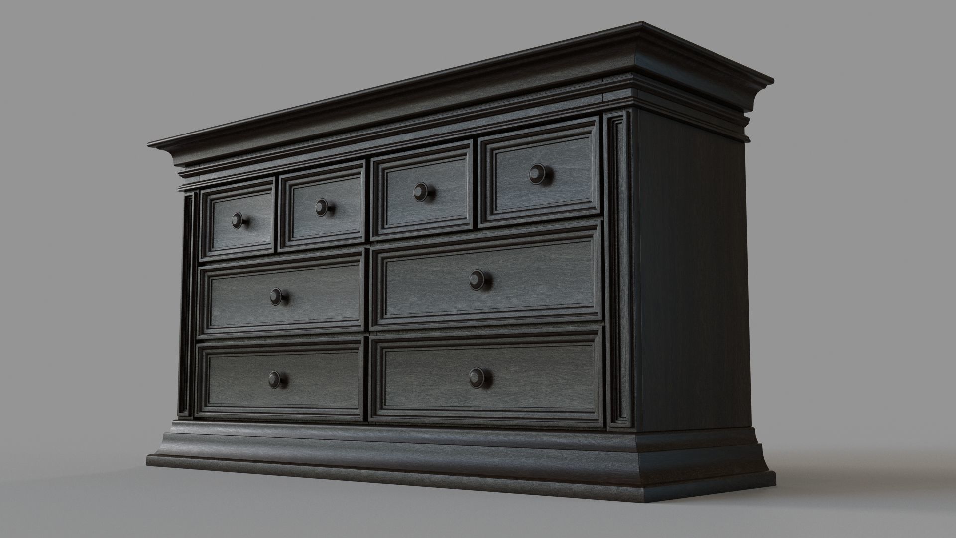 Classic Dresser 3D model_4
