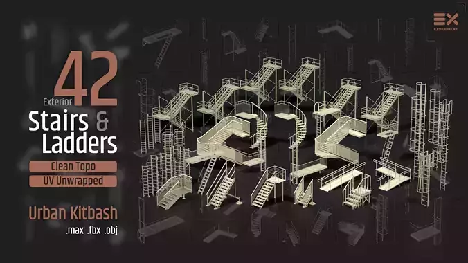 42 Exterior stairs and ladders