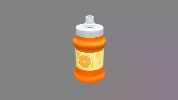 Cartoon seasoning - orange jam - juice 
