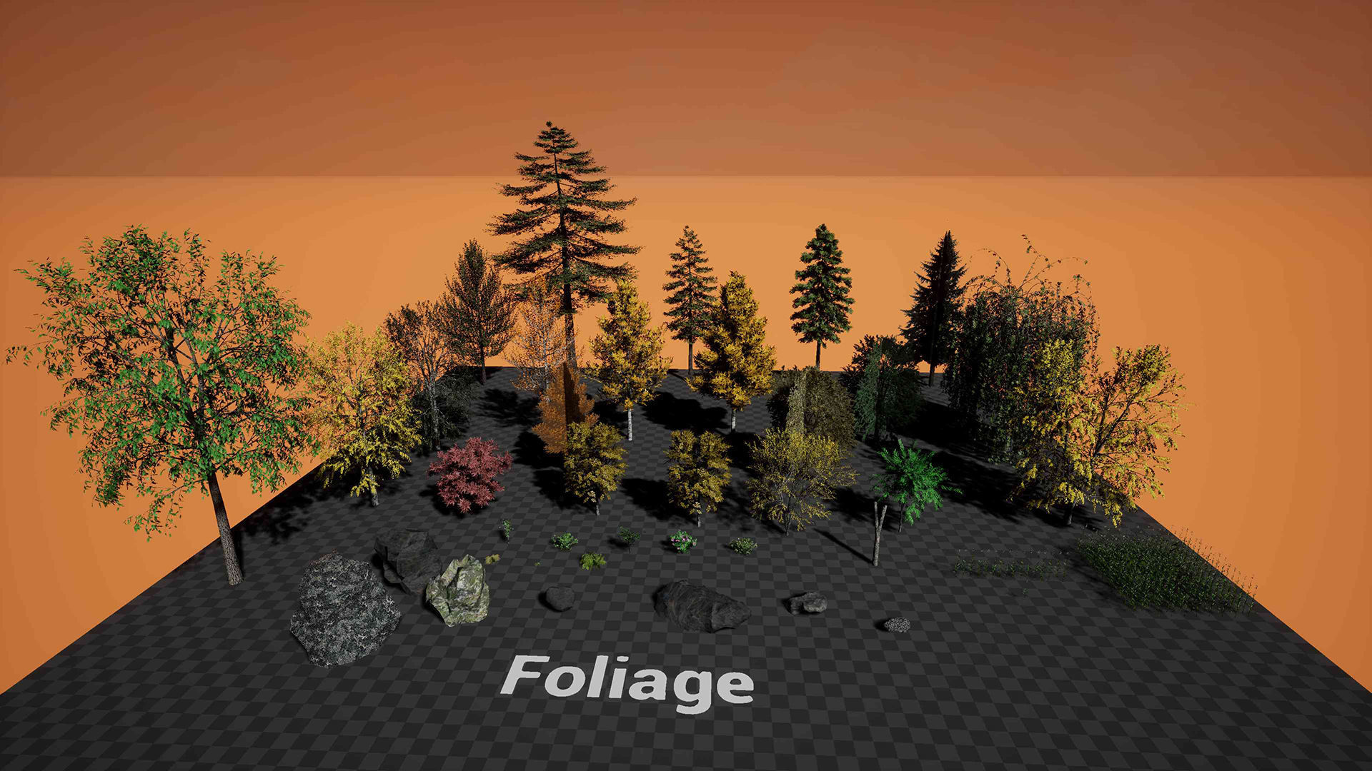 Medieval Modular Building Environment Houses Castle and Farmland Low-poly 3D model_22