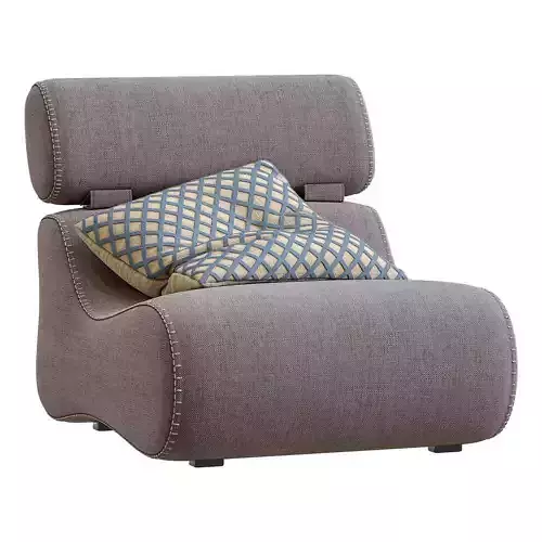 Fauteuil Club By Kave Home 3D model