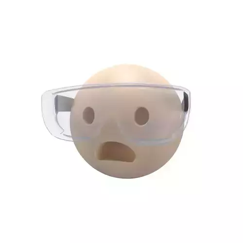 Frowning Face With Safety Glasses v1 002