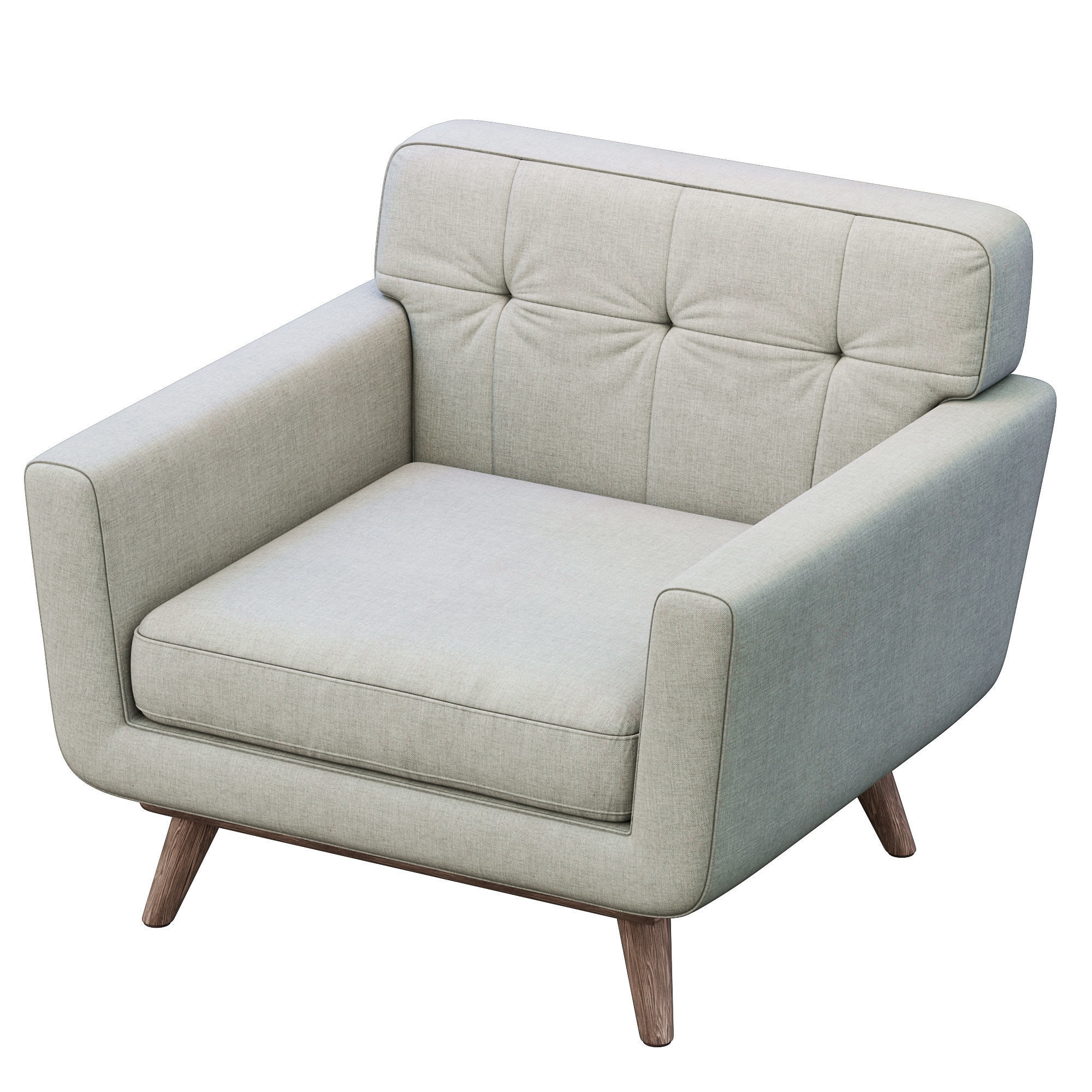 Engage Armchair in Azure 3D model_3