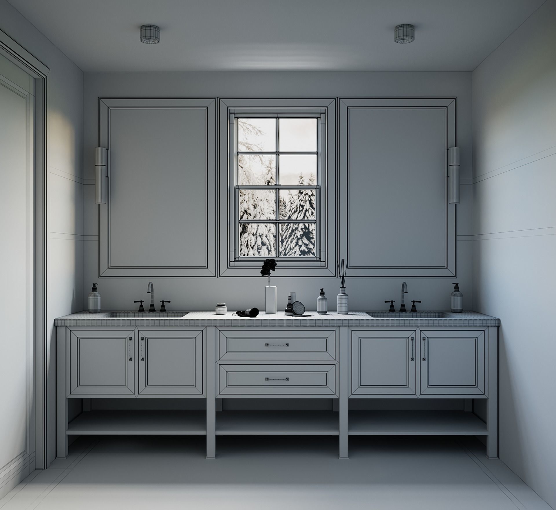 Bathroom 01 3D model_3