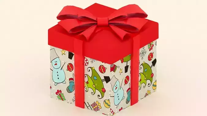 Gift boxes with a bow