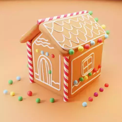 Stylized Ginger Bread House